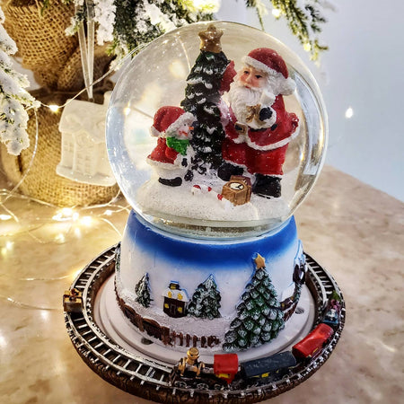 Gloco de Neve Paisagem com Led 20CM