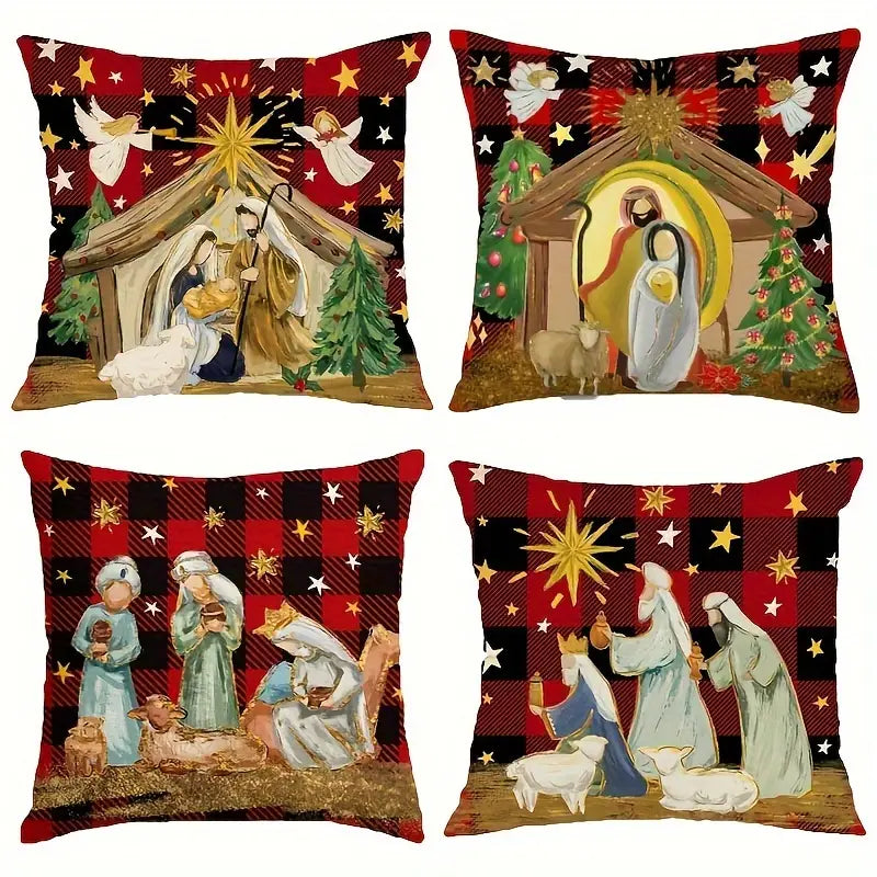 Kit Capas de Almofadas de Natal Sofisticada