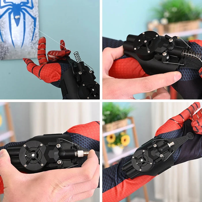 Lançador de Teia do Homem Aranha - Kit com Luva e Cabo USB