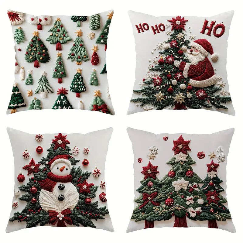 Kit Capas de Almofadas de Natal Sofisticada