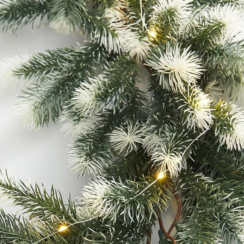 Festão de Natal Realista Nevada com Led