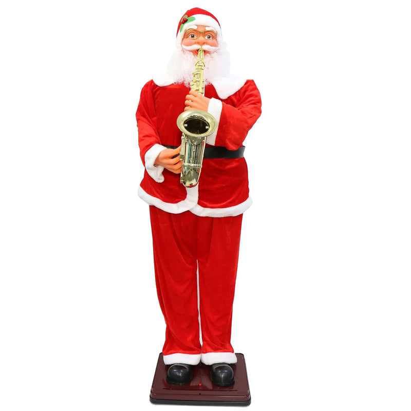 PAPAI NOEL GIGANTE ELETRICO MUSICAL COM SAXOFONE!