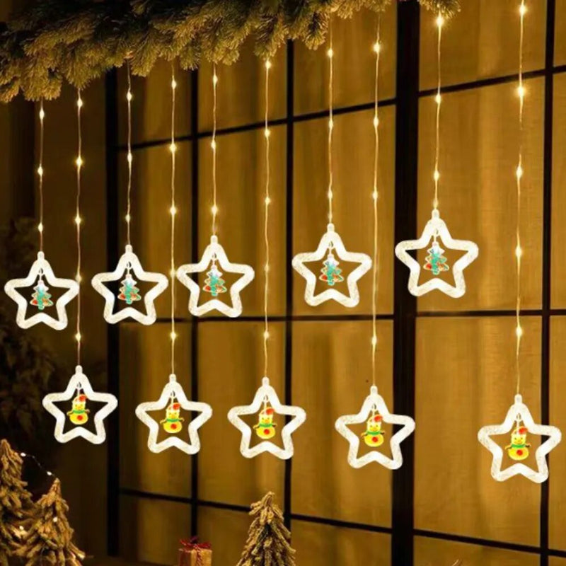 Cortina de Luzes Decoração Natal em LED