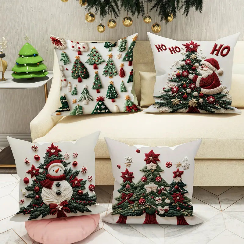 Kit Capas de Almofadas de Natal Sofisticada