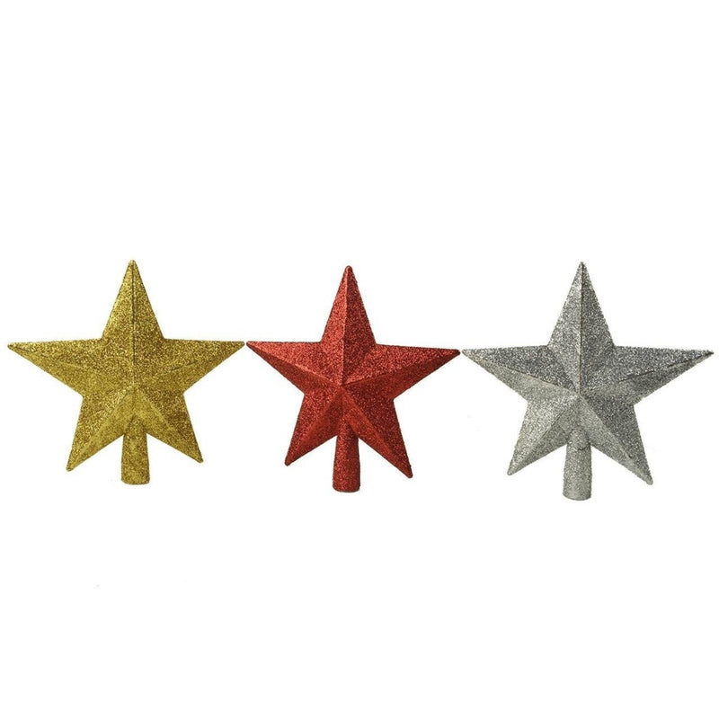 Estrela Dourada Decorações Da Árvore De Natal 20cm