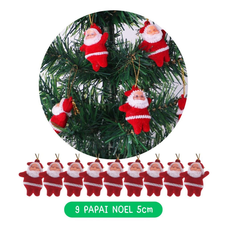 Kit 56 Enfeites Decoração Árvore De Natal Pendentes Bolinhas Pisca