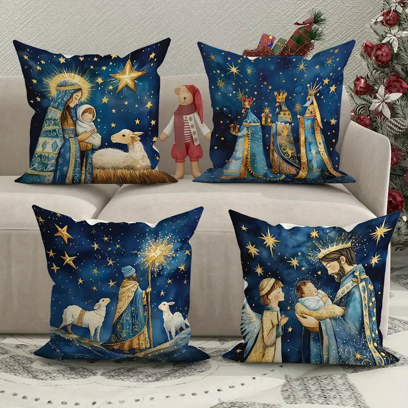 Kit Capas de Almofadas de Natal Sofisticada