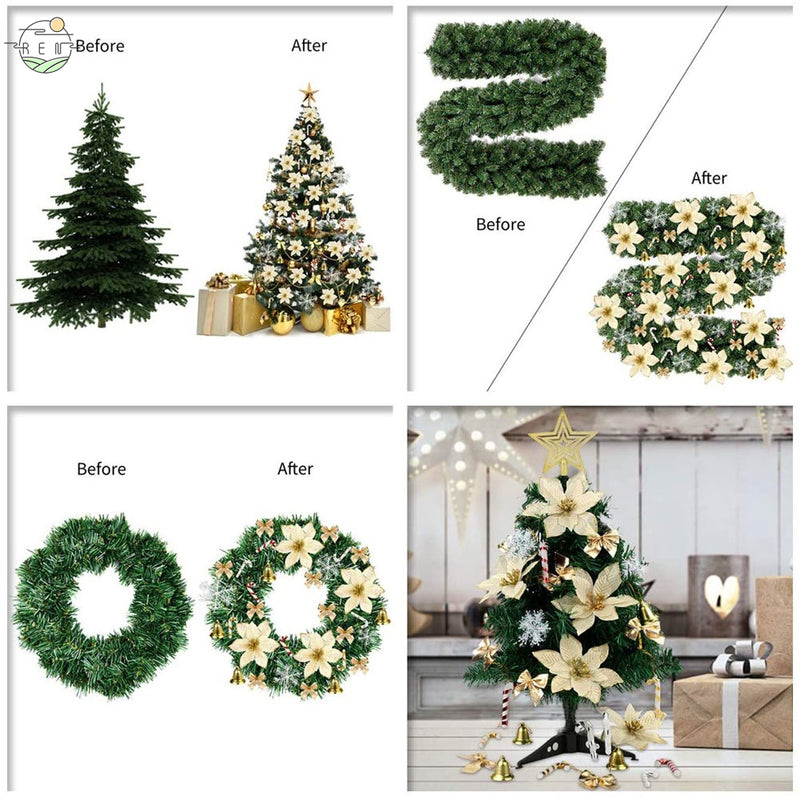 Kit 120 Enfeites De Natal para Decoração árvore