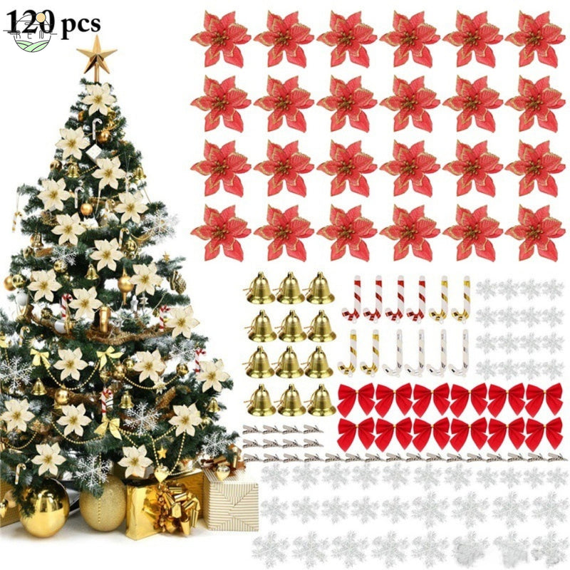 Kit 120 Enfeites De Natal para Decoração árvore