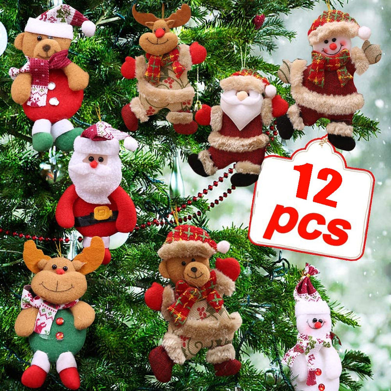 12Pcs Natal Aleatório Urso De Papai Noel