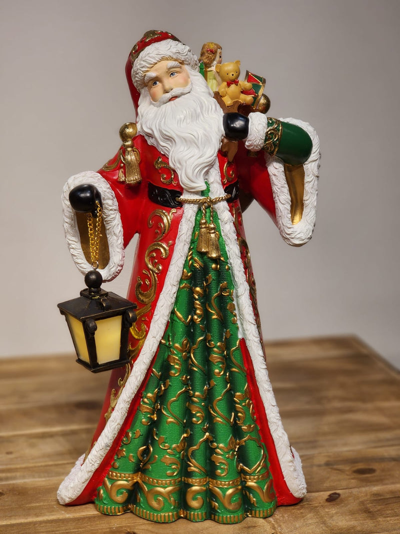 PAPAI NOEL NOITE DE NATAL EM RESINA 46,5CM